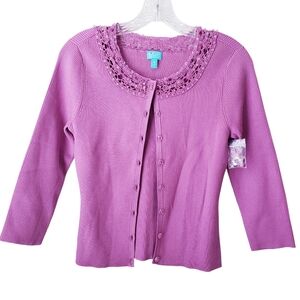 Ce By Classiques Entier Purple Cardigan